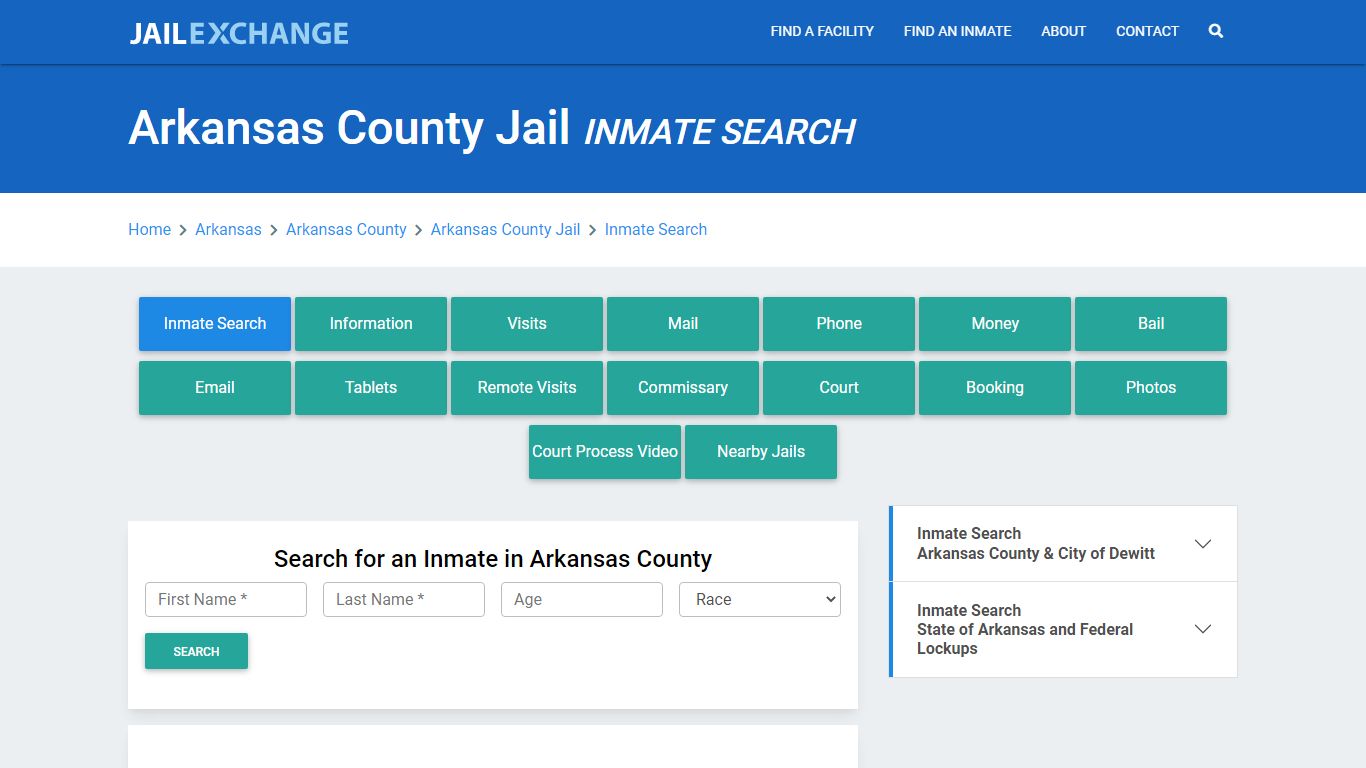 Arkansas County Jail, AR Inmate Search: Roster & Mugshots